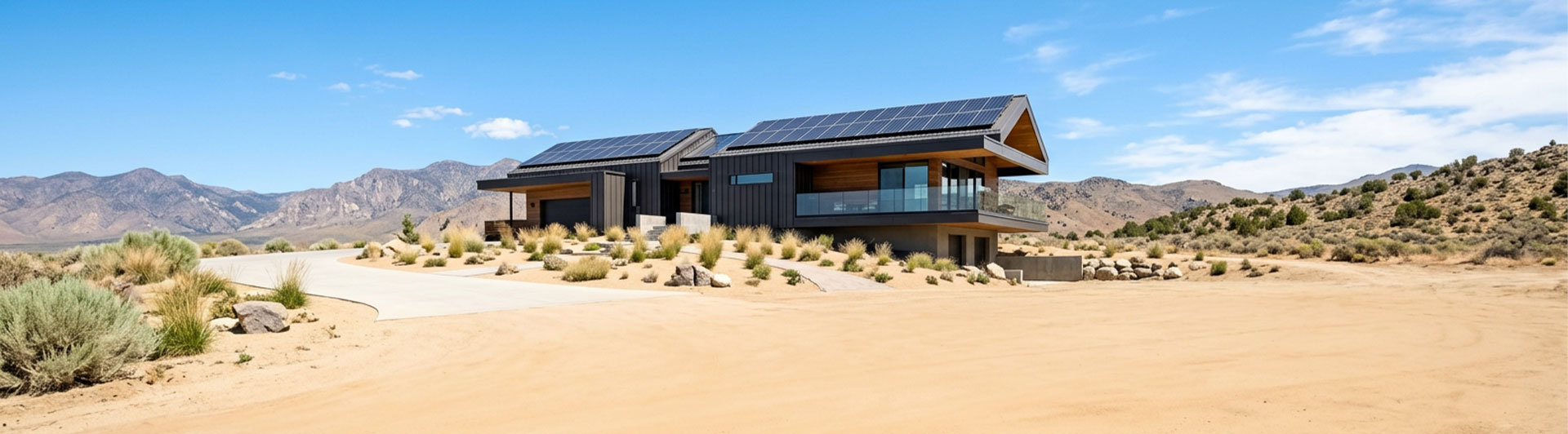 Solar powered modern home